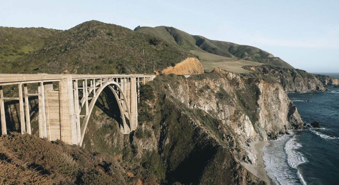 La Highway 1 en Californie en avril 