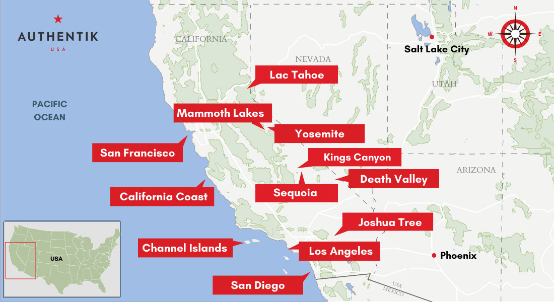 must dos in california map