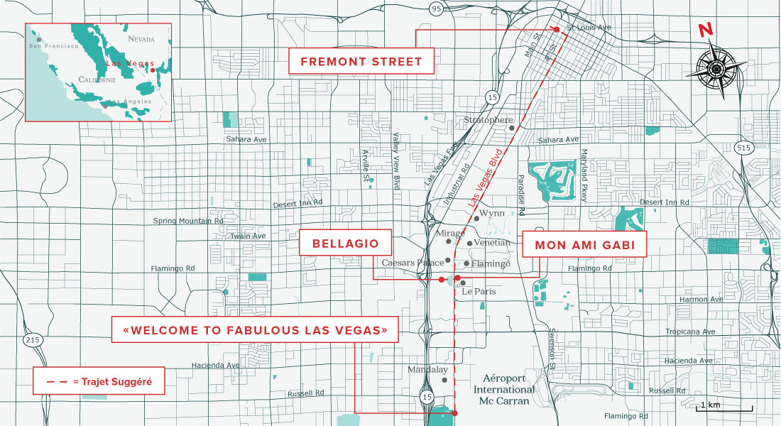 carte activités à las vegas