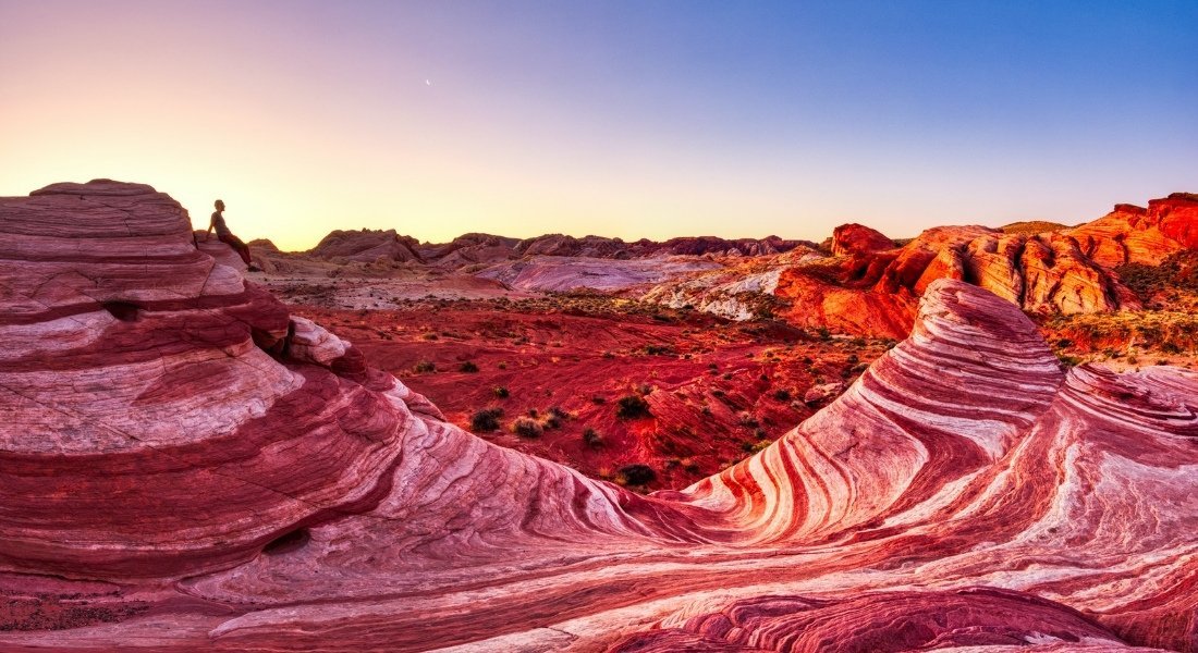 Visiter Valley of Fire au coucher du soleil