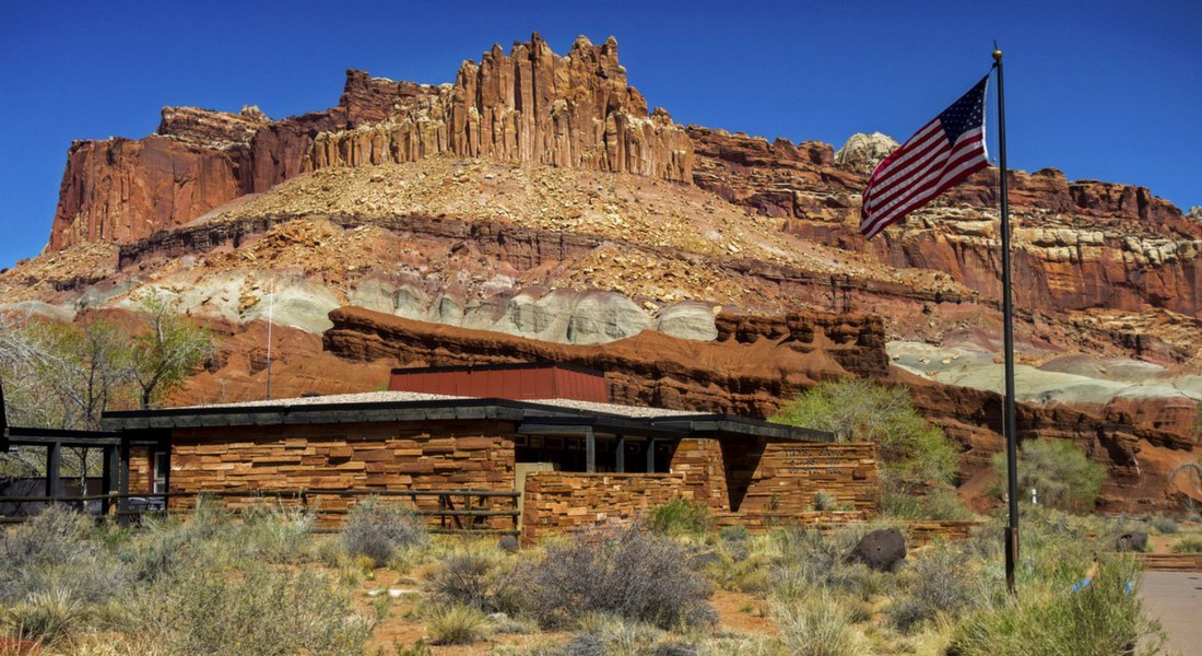 Visitor Center dans le parc de Capitol Reef