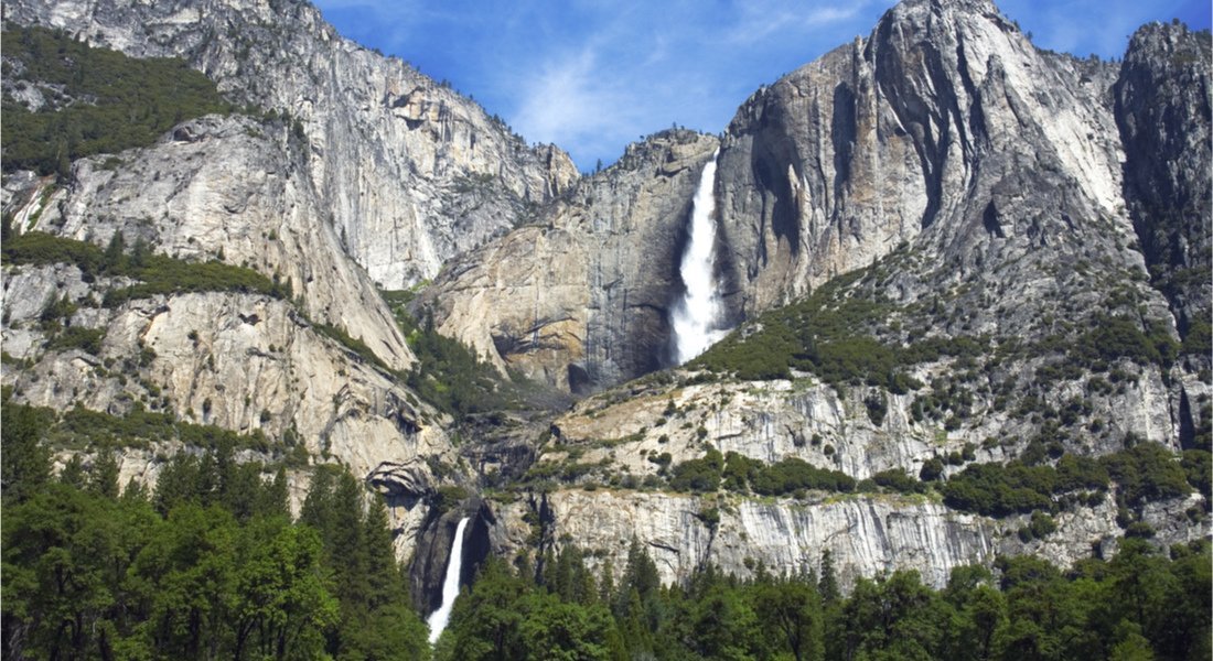 chutes dans le parc Yosemite