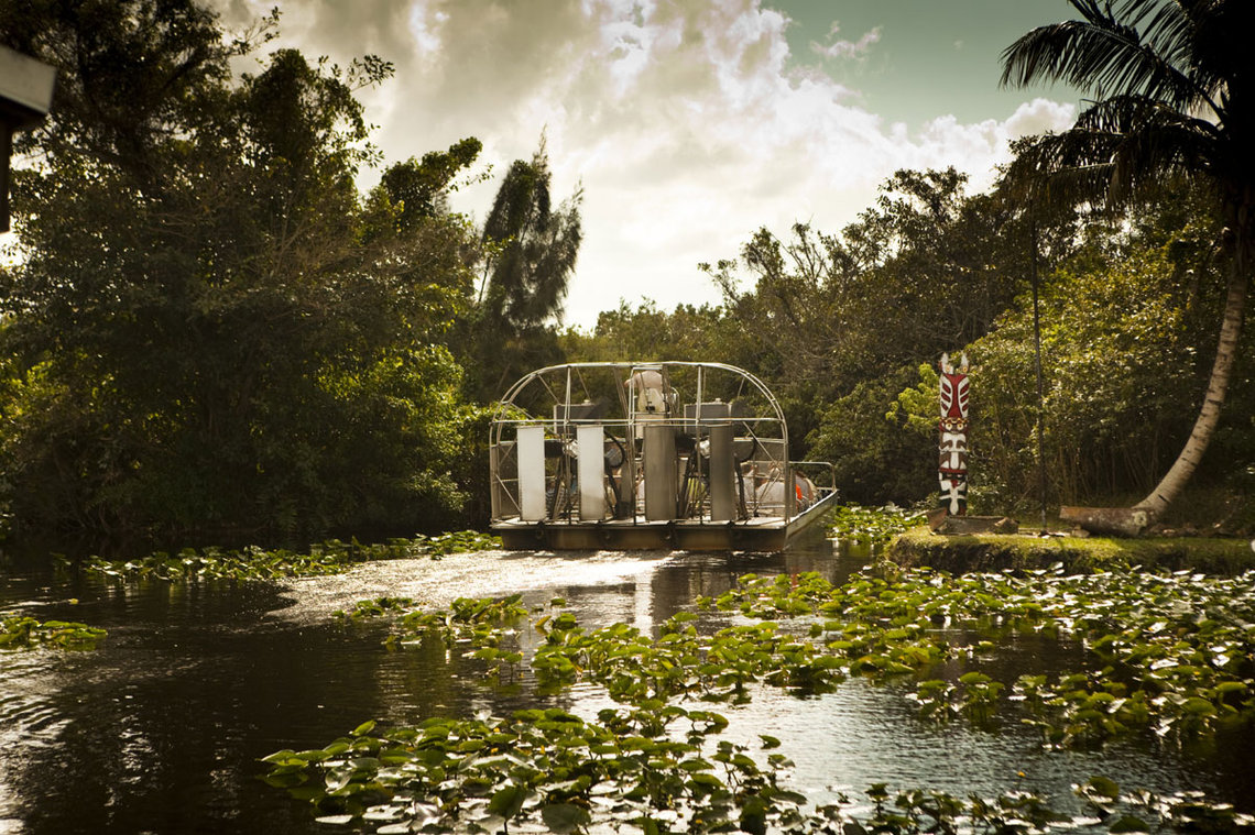 Hydroglisseur dans les Everglades