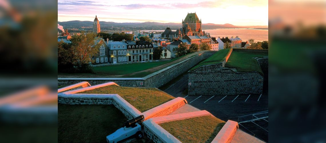 La citadelle de Québec et le château Frontenac