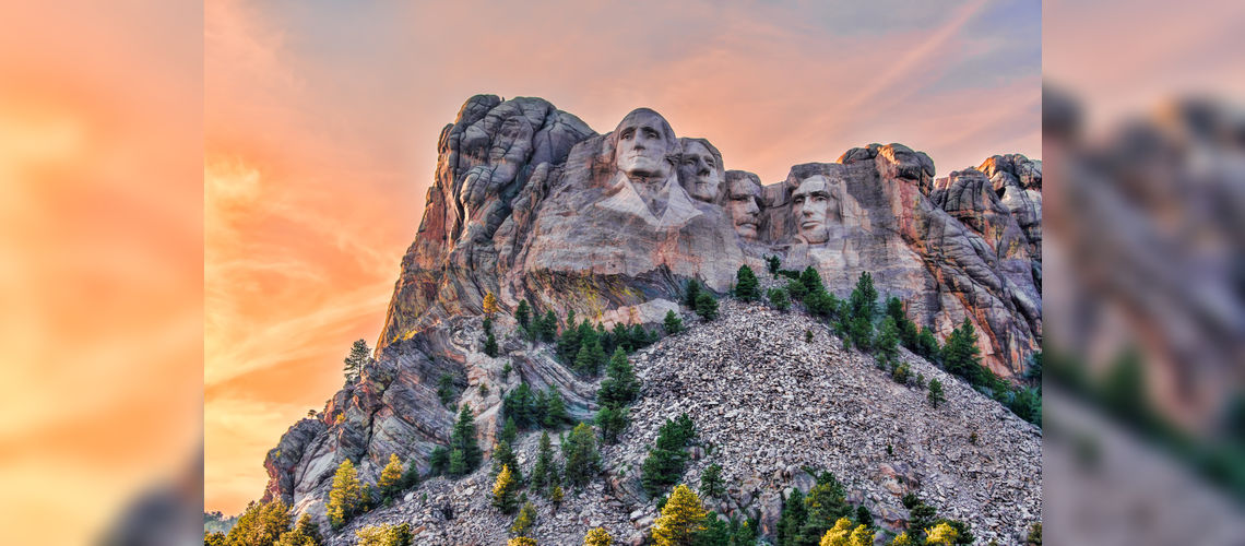 Mont Rushmore, vue principale