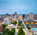 St Louis, aerial view
