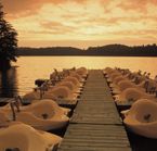 Coucher de soleil dans le parc du Mont Orford