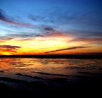 Coucher de soleil dans la baie