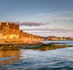 Rangée de maisons sur l'océan, New Haven