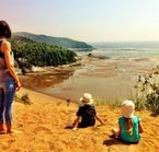 Point de vue des dunes de sable de Tadoussac