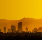 Coucher de soleil sur Denver