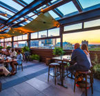 The rooftop bar