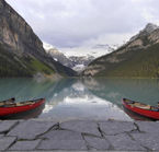 Canoeing on the lake