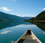 Canoeing on the lake