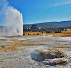 Old Faithful Inn, the geyser