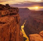 Coucher de soleil sur le Grand Canyon