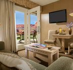 Suite avec sofa-lit, t&eacute;l&eacute;vision et patio priv&eacute;  