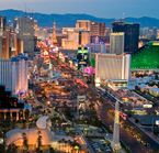 Le centre-ville de Las Vegas