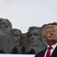 Le visage de Donald Trump sur le Mont Rushmore