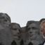 Le visage de Donald Trump sur le Mont Rushmore