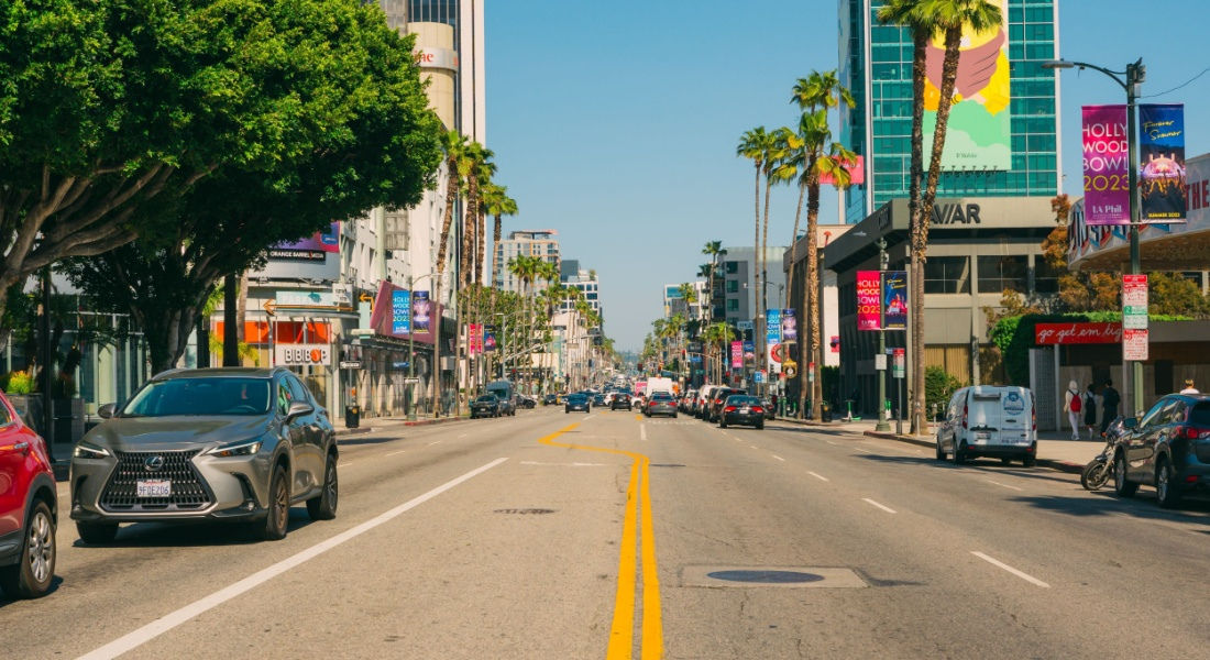 The lively streets of West Hollywood West Hollywood, Los Angeles