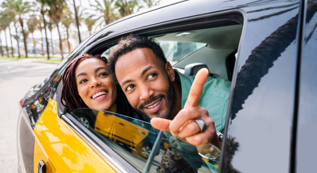 Taxi on Santa Monica Boulevard Taxi Los Angeles