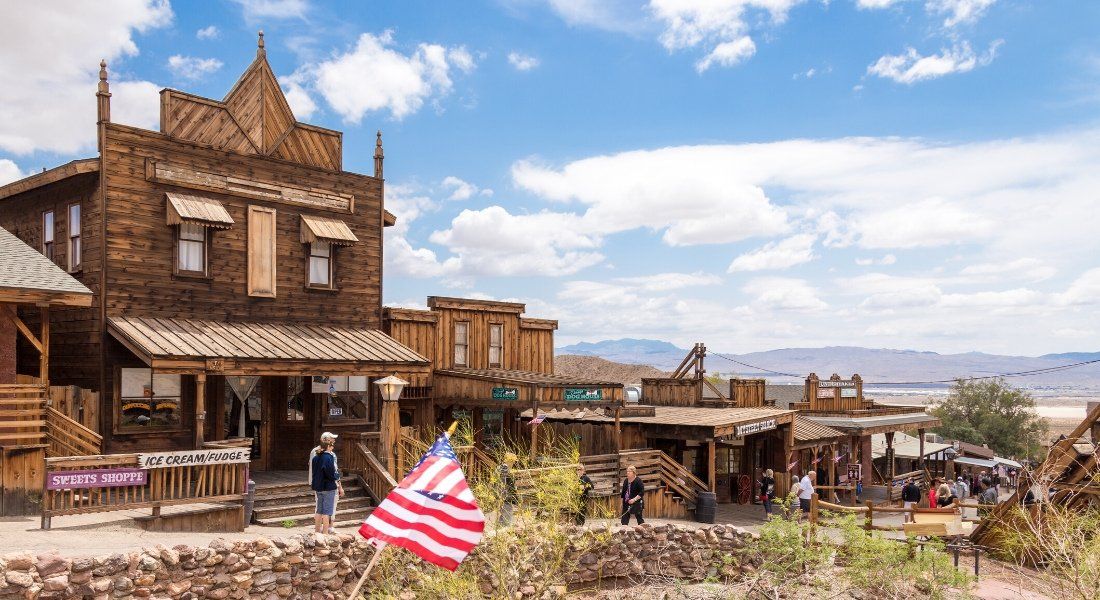 Ville fantôme dans l'Ouest américain La ville fantôme de Calico dans l'Ouest américain