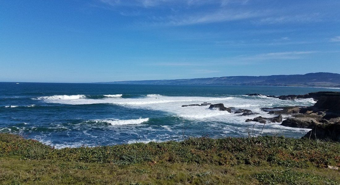 @Manchester Beach KOA Campground beach on the US west coast