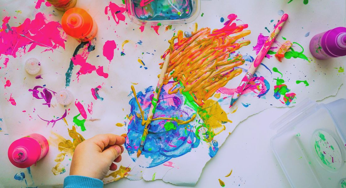 Children’s Creativity Museum à San Fransisco Peinture d'enfant colorée