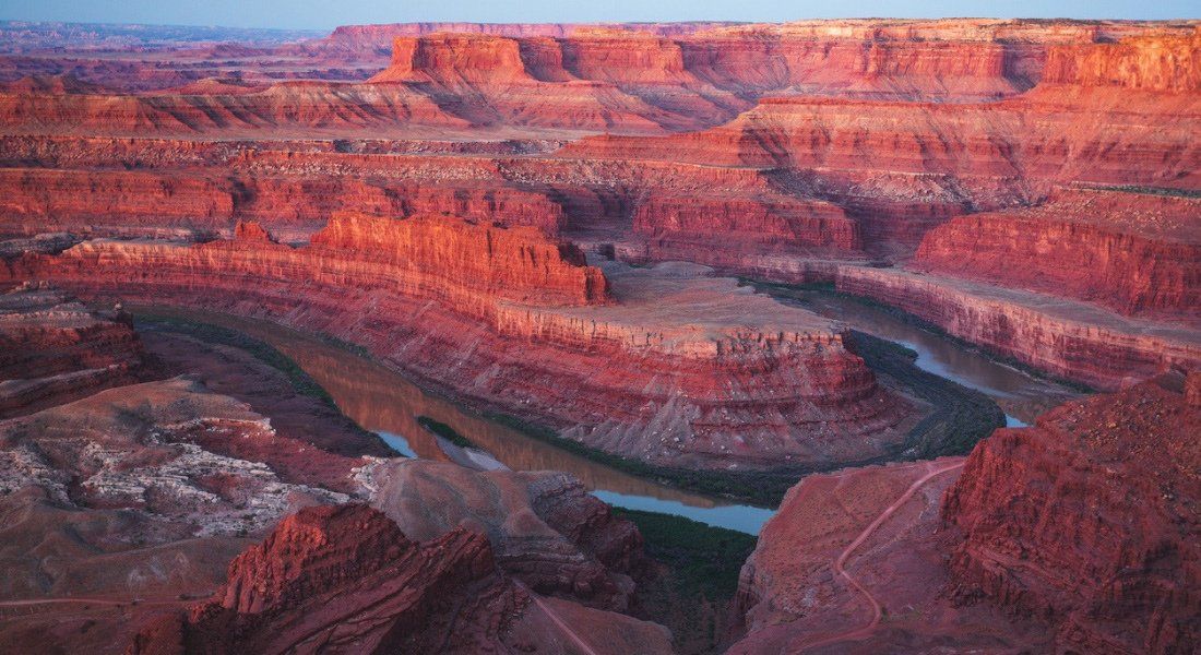 Most beautiful sunsets USA national parks Dead Horse Point Overlook