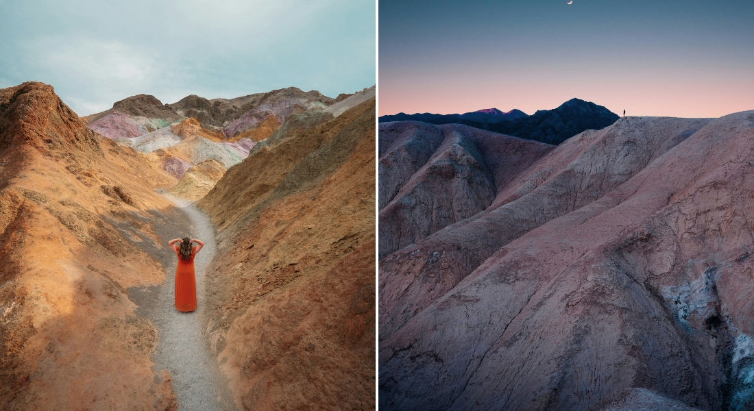 Exploration Death Valley Artist's Palette et Zabriskie Point à Death Valley