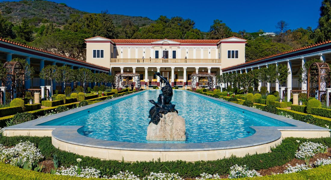 Getty Villa Los Angeles Vue sur la Getty Villa et son immense bassin