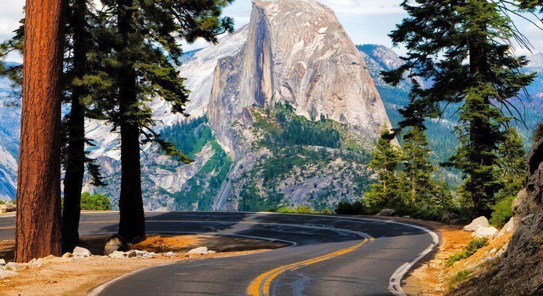 scenic route yosemite Glacier Road yosemite