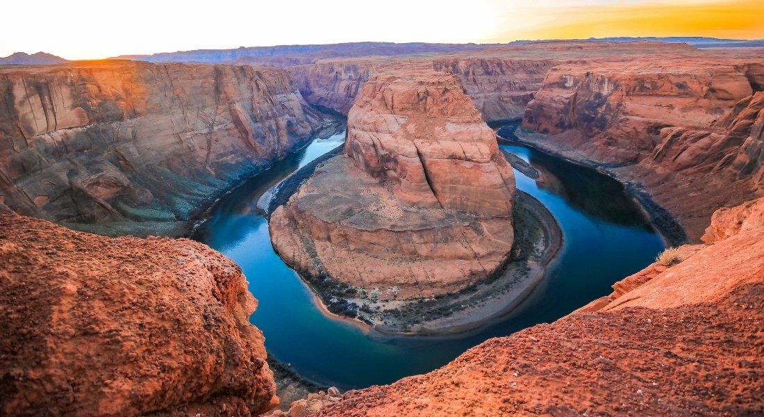 Antelope canyon lac powell Horseshoe Bend au lever du soleil