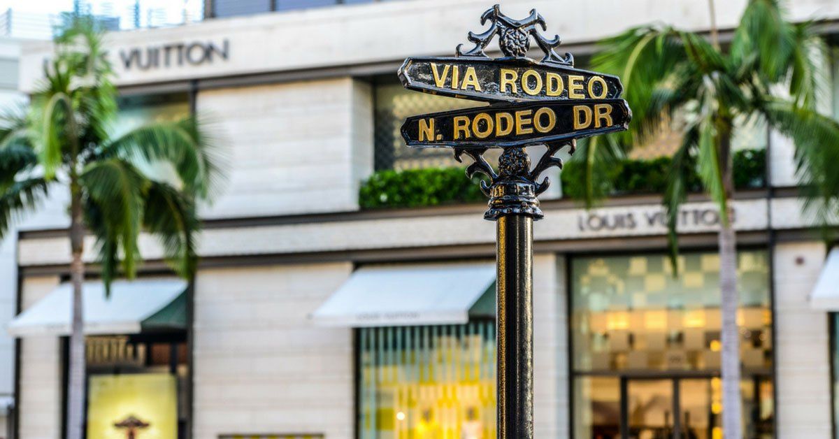 Rodeo Drive welcomes visitors to the luxury shopping destination