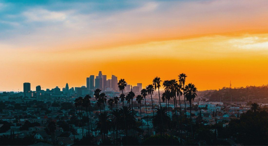 sunset over los angeles february best sunset in Los Angeles