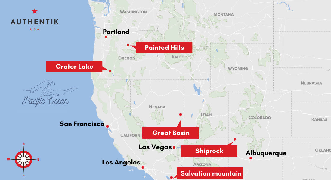 lesser known wonders in America map