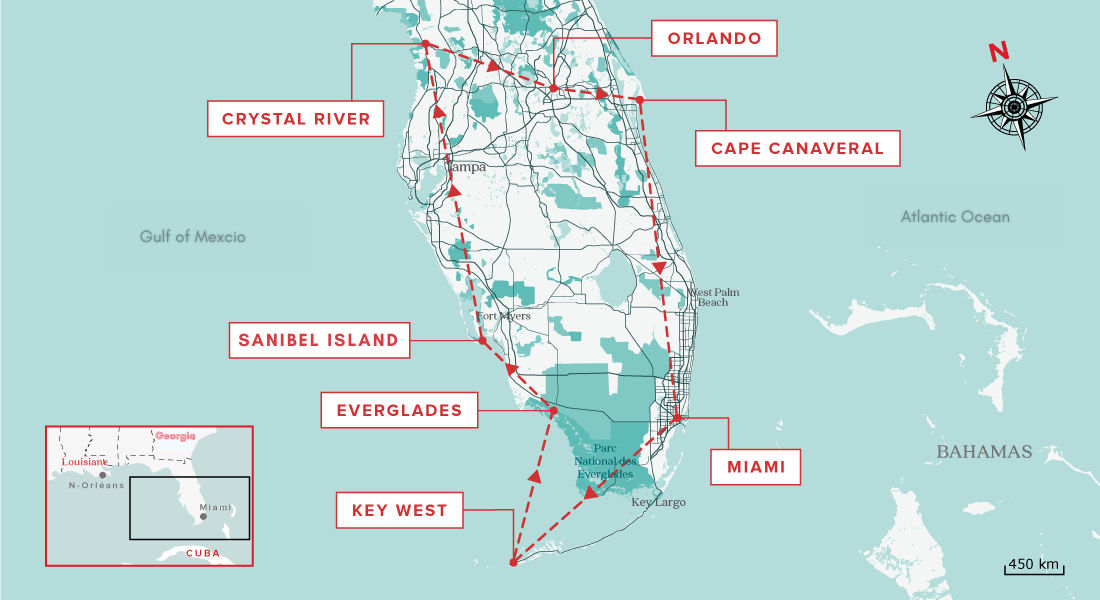 Best florida road trip map