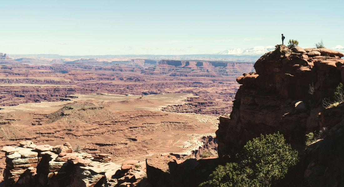 Découverte parcs Ouest USA Vue d'Islands in the Sky à Canyonlands