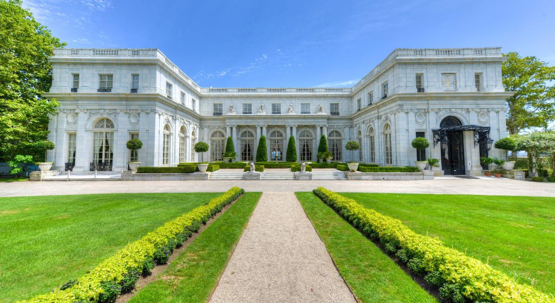 Newport Rosecliff mansion Vue sur le manoir Rosecliff à Newport sur la côte est des USA