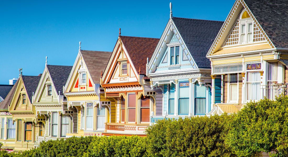 Painted Ladies San Francisco Maisons aux couleurs pastel à San Francisco
