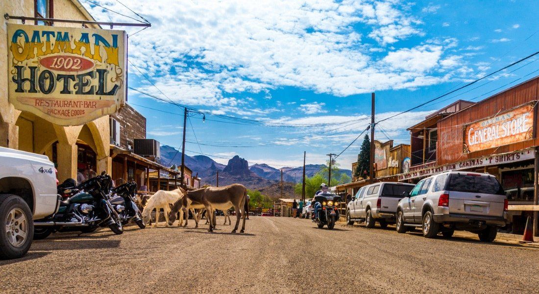 ghost town on route 66 oatman route 66