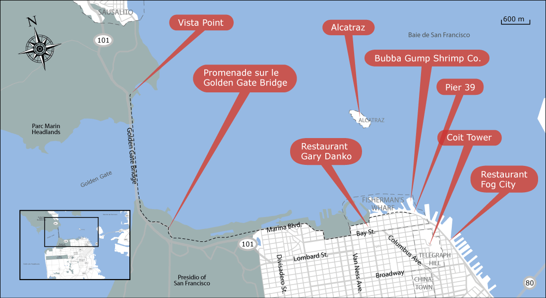 carte voyage san francisco