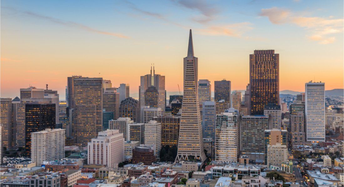 @ shutterstock_239634340 Downtown San Francisco skyscrapers at sunset