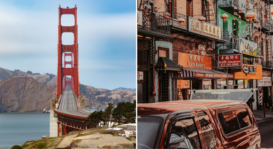 Best California tour San Francisco's Chinatown, Golden Gate Bridge