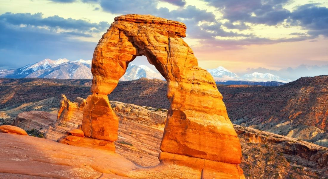 Arches National Park Arches National Park au coucher du soleil