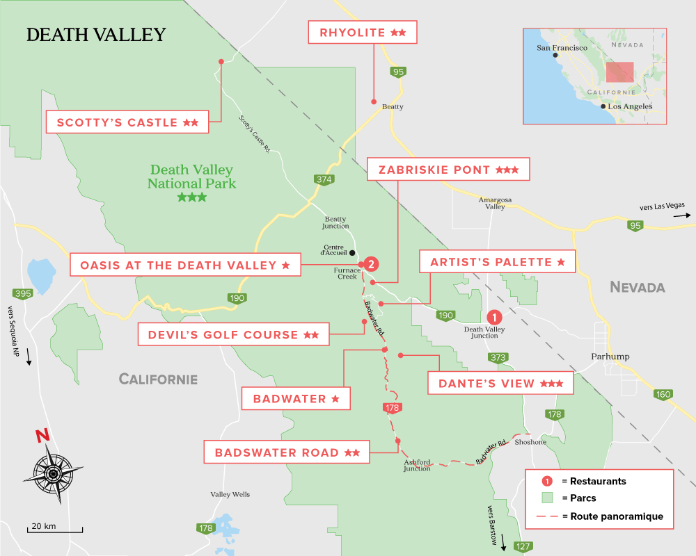 Carte de Deathe Valley